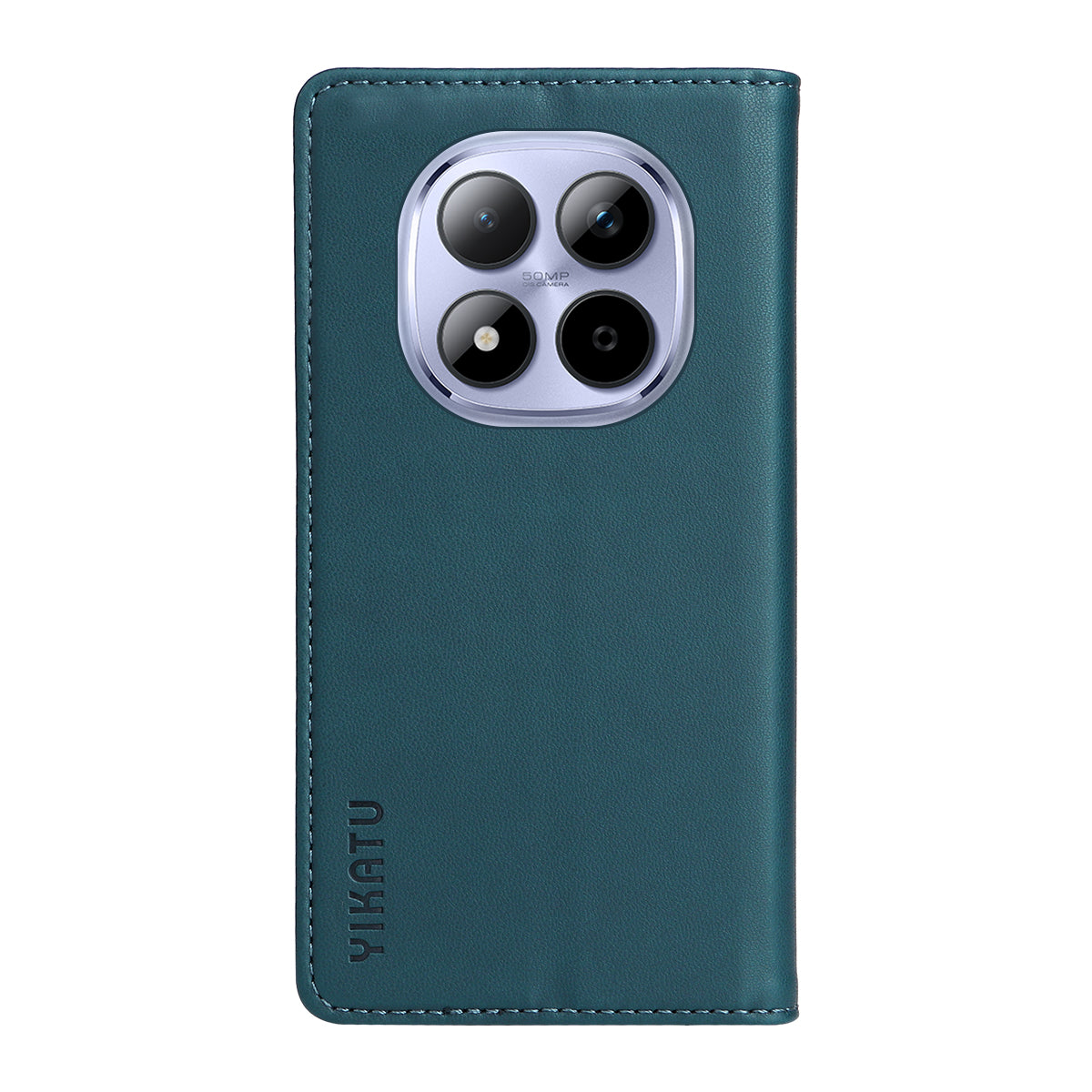 For Xiaomi Redmi Note 15 Pro 5G (Global) Phone Cases YIKATU Magnetic Closure PU Leather Mobile Cover - Green