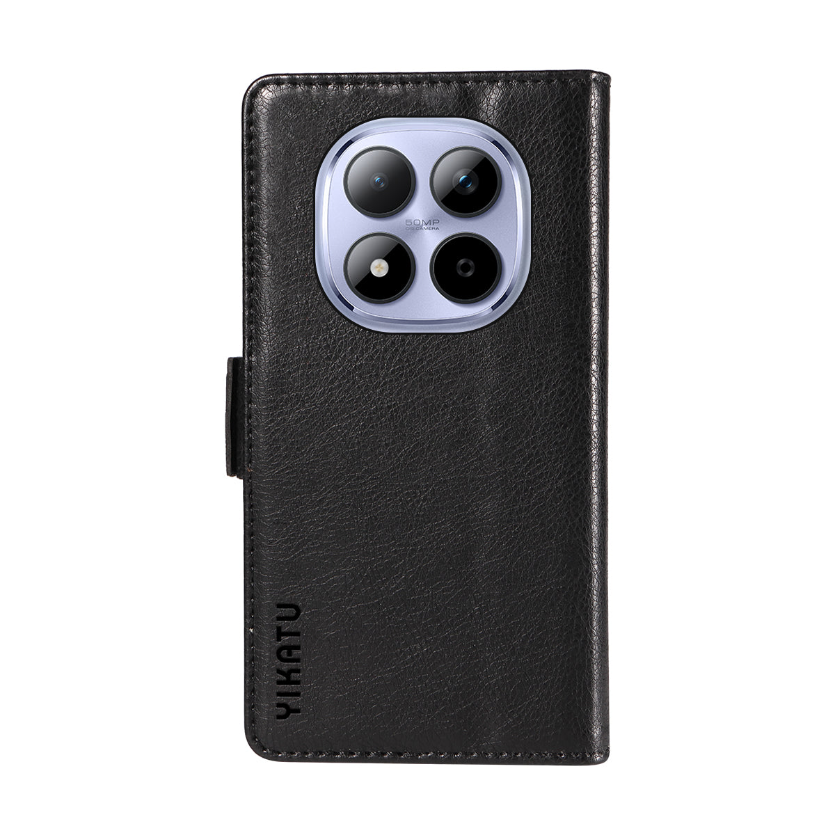 For Xiaomi Redmi Note 15 Pro 5G (Global) Case YIKATU YK-007 Litchi Texture PU Leather Wallet Phone Cover - Black