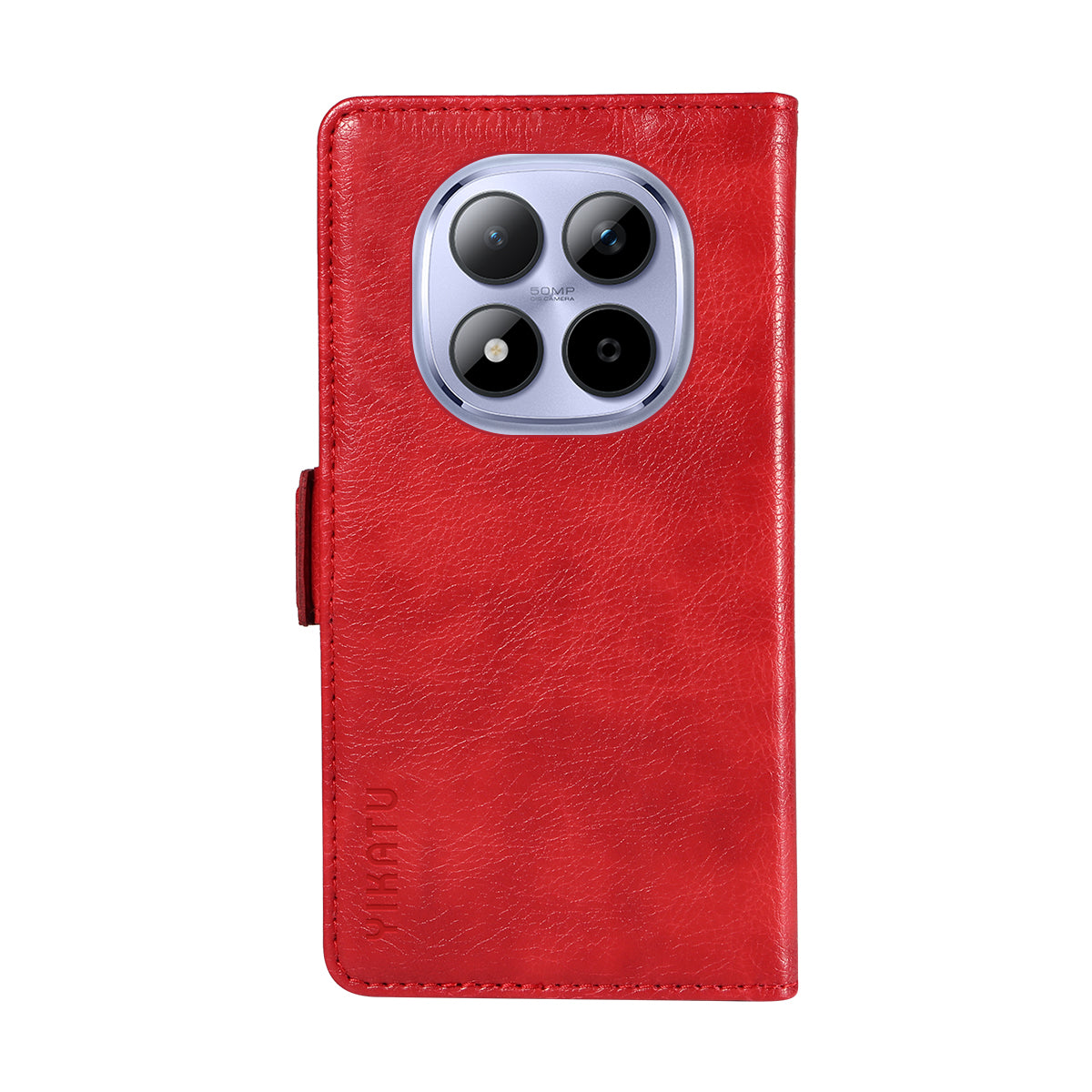 For Xiaomi Redmi Note 15 Pro 5G (Global) Case YIKATU YK-007 Litchi Texture PU Leather Wallet Phone Cover - Red