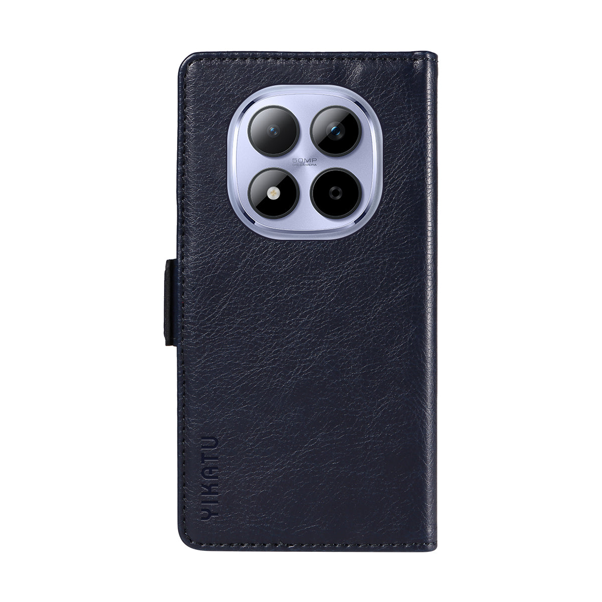 For Xiaomi Redmi Note 15 Pro 5G (Global) Case YIKATU YK-007 Litchi Texture PU Leather Wallet Phone Cover - Navy Blue