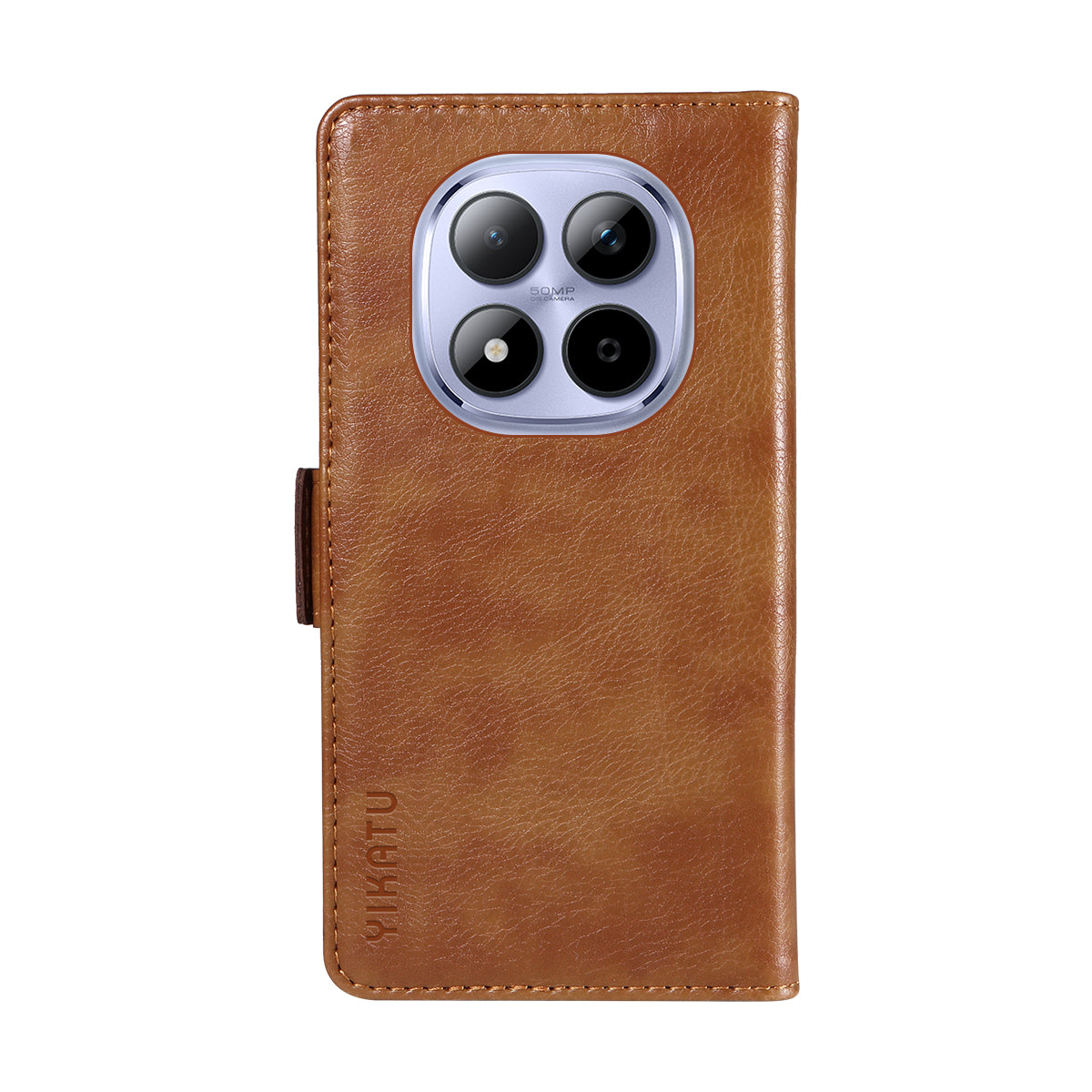 For Xiaomi Redmi Note 15 Pro 5G (Global) Case YIKATU YK-007 Litchi Texture PU Leather Wallet Phone Cover - Brown