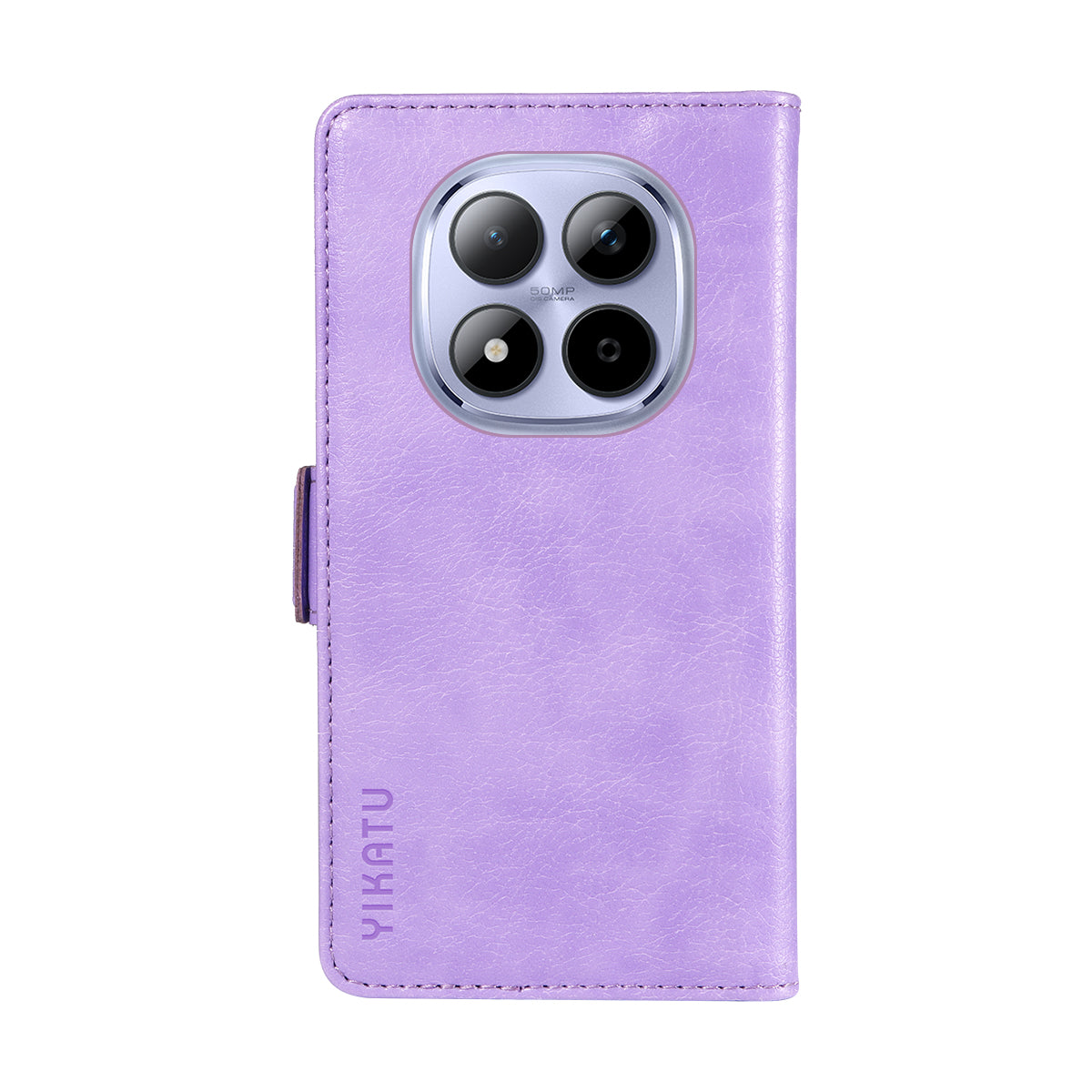 For Xiaomi Redmi Note 15 Pro 5G (Global) Case YIKATU YK-007 Litchi Texture PU Leather Wallet Phone Cover - Purple
