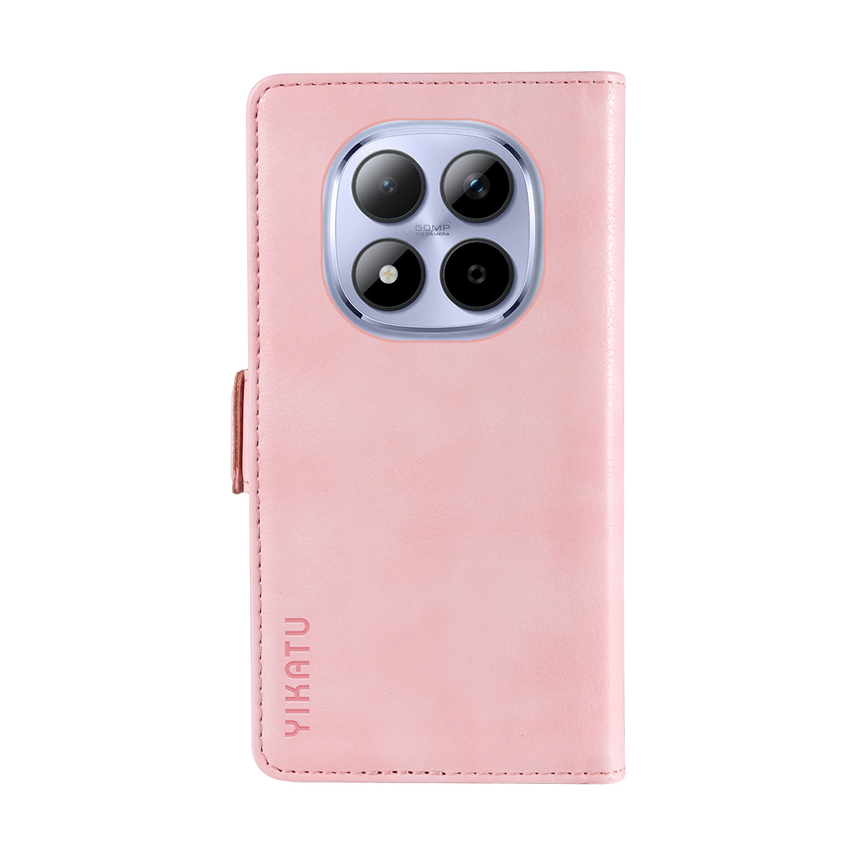 For Xiaomi Redmi Note 15 Pro 5G (Global) Case YIKATU YK-007 Litchi Texture PU Leather Wallet Phone Cover - Pink