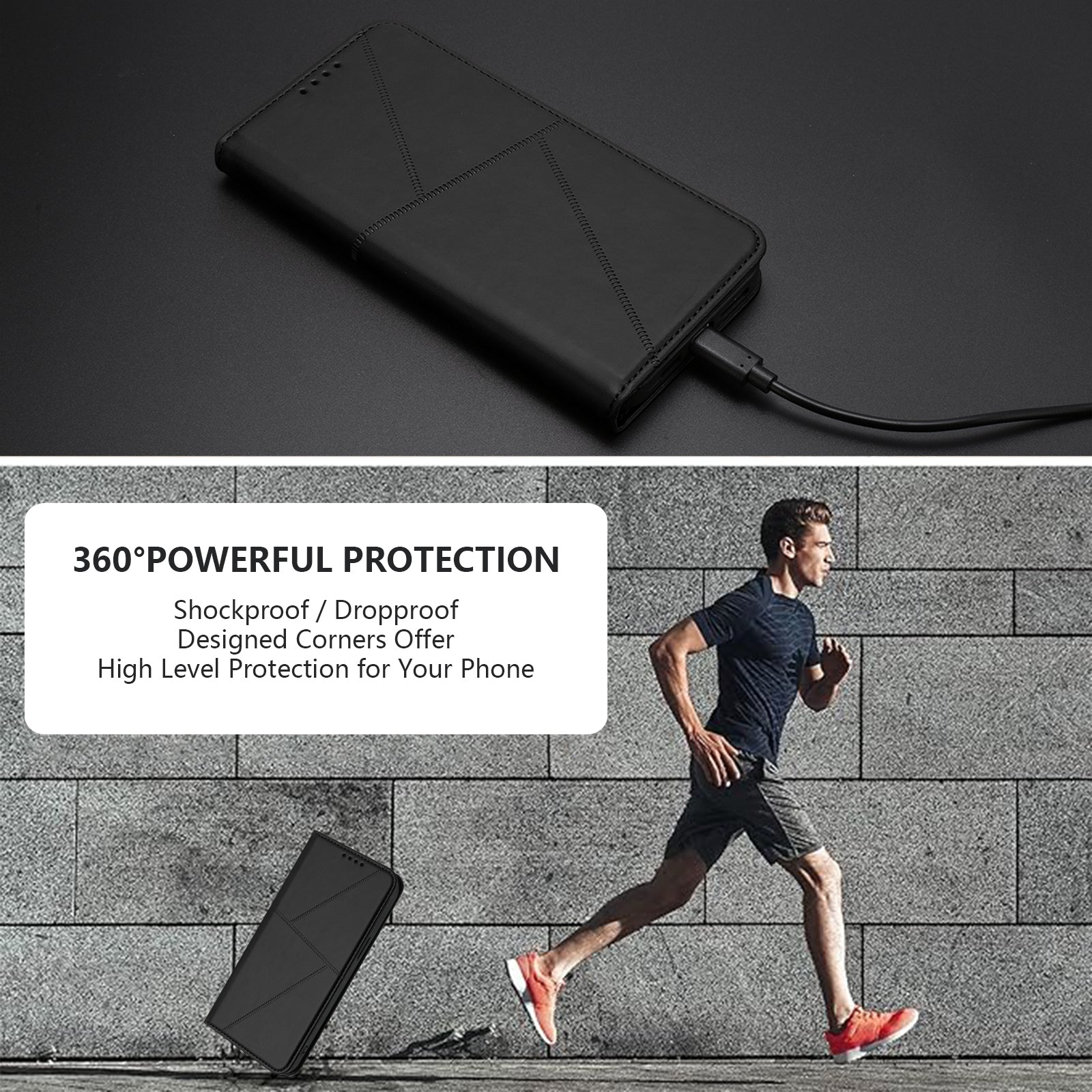 For Xiaomi Poco M8 Pro 5G / Redmi Note 15 Pro+ 5G (Global) Wallet Case Magnetic Closure Leather Flip Phone Cover with Stand - Black