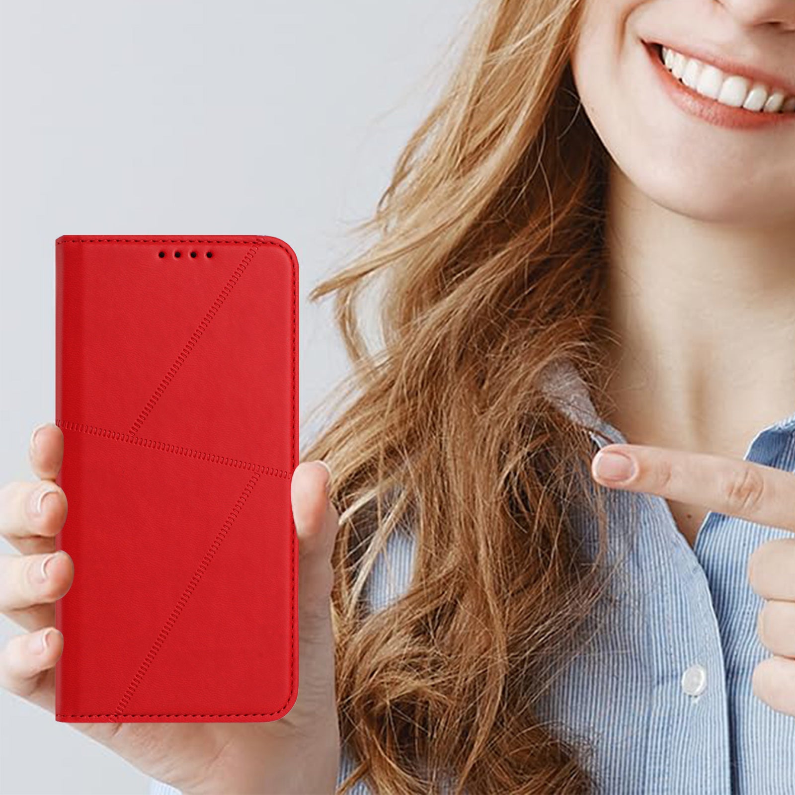 For Xiaomi Poco M8 Pro 5G / Redmi Note 15 Pro+ 5G (Global) Wallet Case Magnetic Closure Leather Flip Phone Cover with Stand - Red