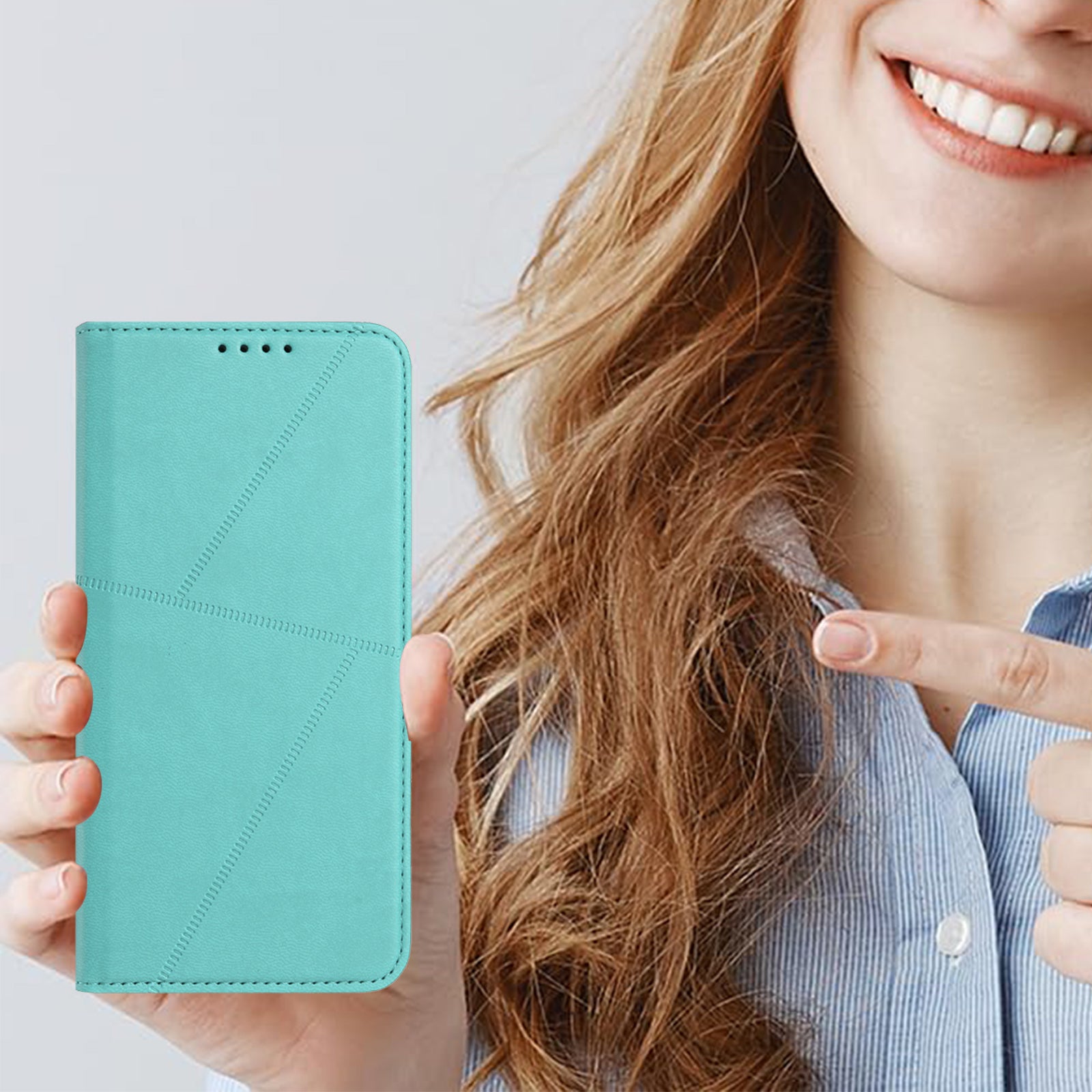 For Xiaomi Poco M8 Pro 5G / Redmi Note 15 Pro+ 5G (Global) Wallet Case Magnetic Closure Leather Flip Phone Cover with Stand - Light Blue