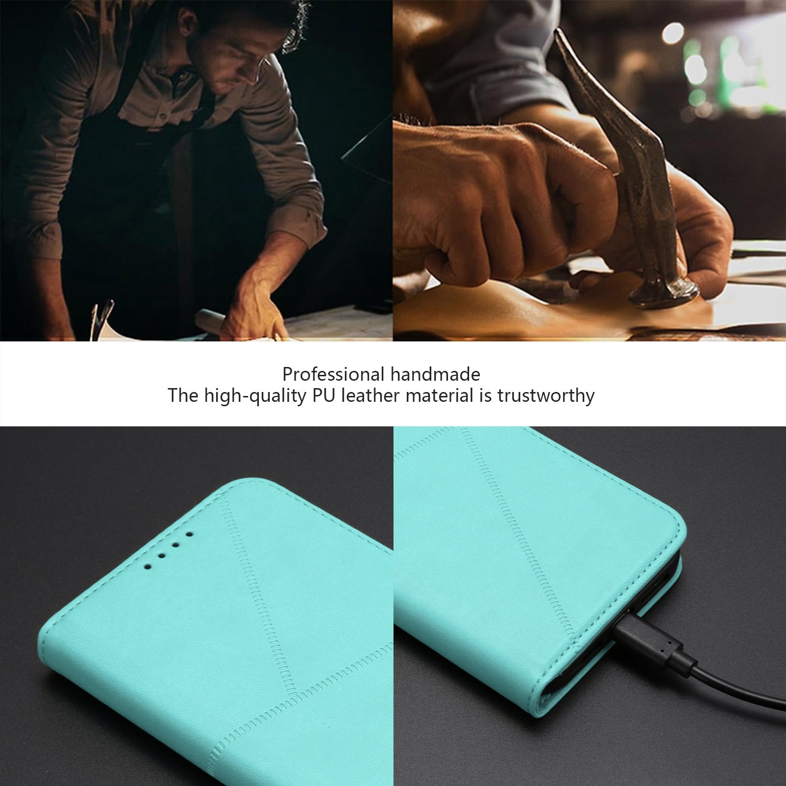 For Xiaomi Poco M8 Pro 5G / Redmi Note 15 Pro+ 5G (Global) Wallet Case Magnetic Closure Leather Flip Phone Cover with Stand - Light Blue