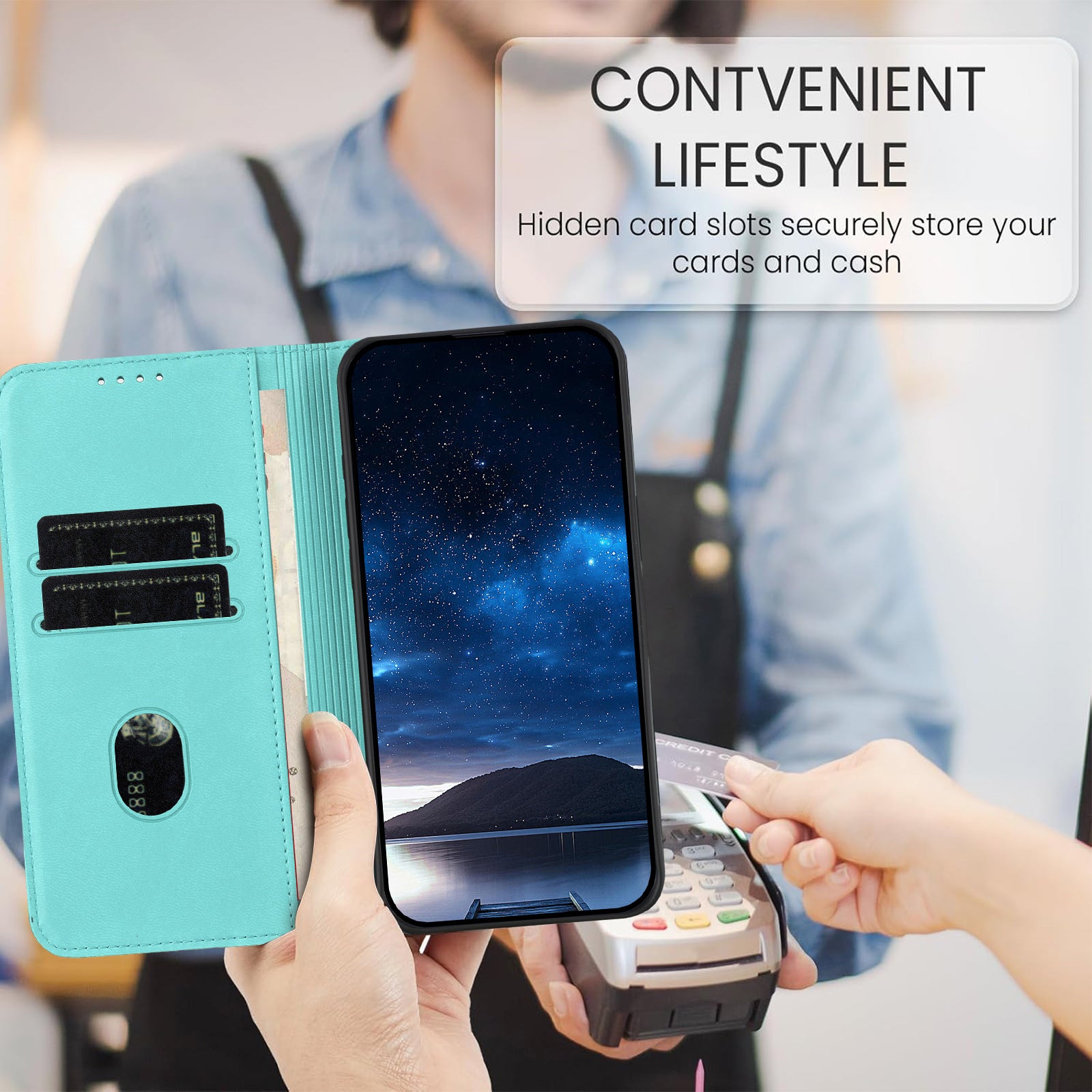 For Xiaomi Poco M8 Pro 5G / Redmi Note 15 Pro+ 5G (Global) Wallet Case Magnetic Closure Leather Flip Phone Cover with Stand - Light Blue