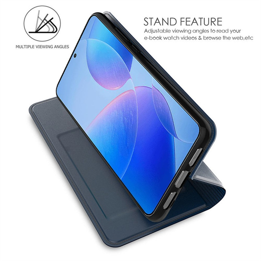 For Xiaomi Poco M8 Pro 5G / Redmi Note 15 Pro+ 5G (Global) Case PU Leather Phone Cover with Card Holder Stand - Blue
