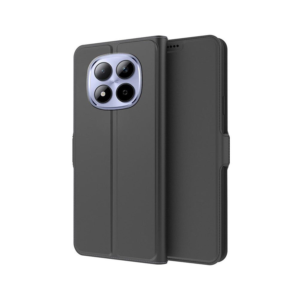 For Xiaomi Poco M8 Pro 5G / Redmi Note 15 Pro+ 5G (Global) Case Shockproof TPU Inner Shell Leather Phone Cover Card Slot - Black