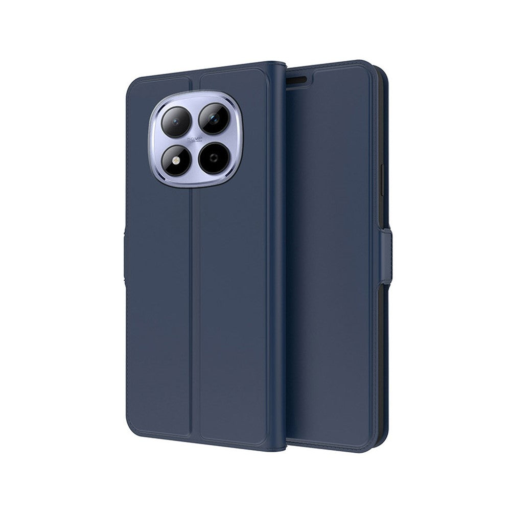 For Xiaomi Poco M8 Pro 5G / Redmi Note 15 Pro+ 5G (Global) Case Shockproof TPU Inner Shell Leather Phone Cover Card Slot - Blue