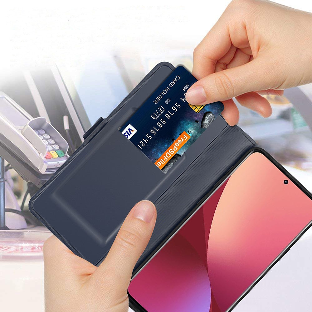 For Xiaomi Poco M8 Pro 5G / Redmi Note 15 Pro+ 5G (Global) Case Shockproof TPU Inner Shell Leather Phone Cover Card Slot - Blue
