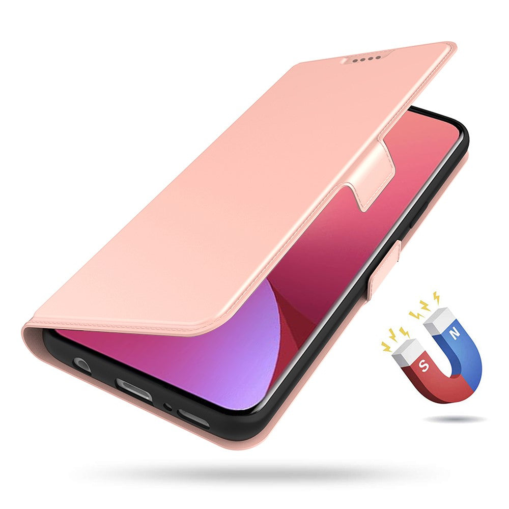 For Xiaomi Poco M8 Pro 5G / Redmi Note 15 Pro+ 5G (Global) Case Shockproof TPU Inner Shell Leather Phone Cover Card Slot - Rose Gold