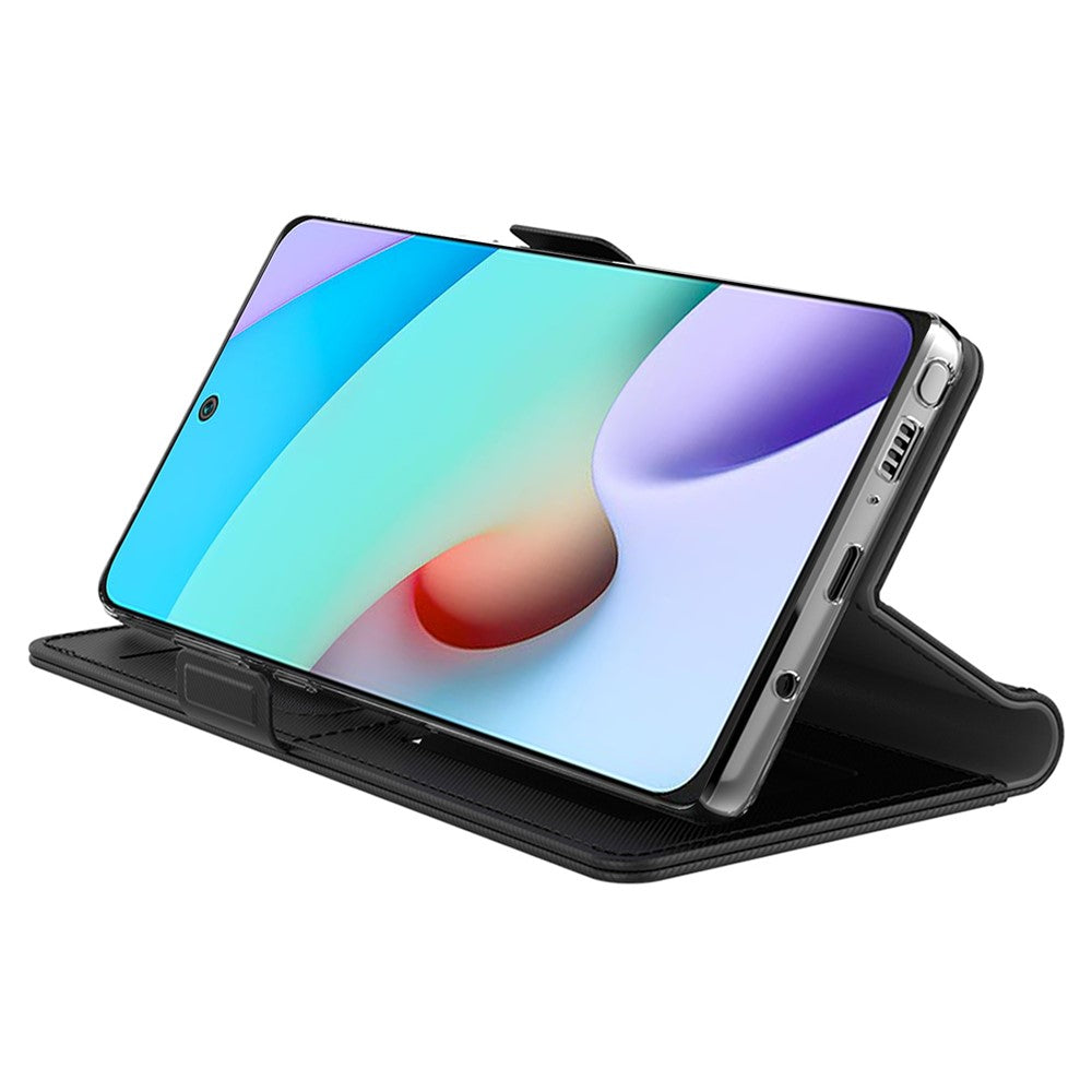 For Xiaomi Poco M8 Pro 5G / Redmi Note 15 Pro+ 5G (Global) Case Stand PU Leather Phone Cover Card Holder Mirror - Rose Gold