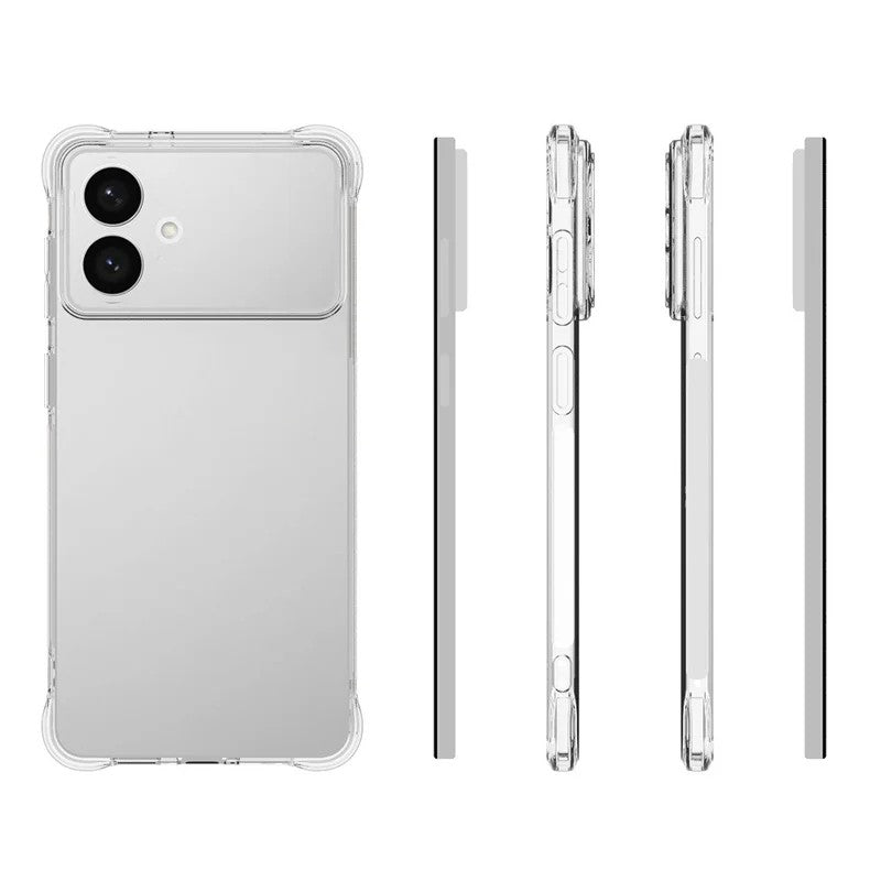 For-Samsung-Galaxy-S26-Edge-TPU-Case-WANLONFENG-WL2-Series-2.0mm-Phone-Cover-with-2Pcs-Tempered-Glass-Films-Transparent