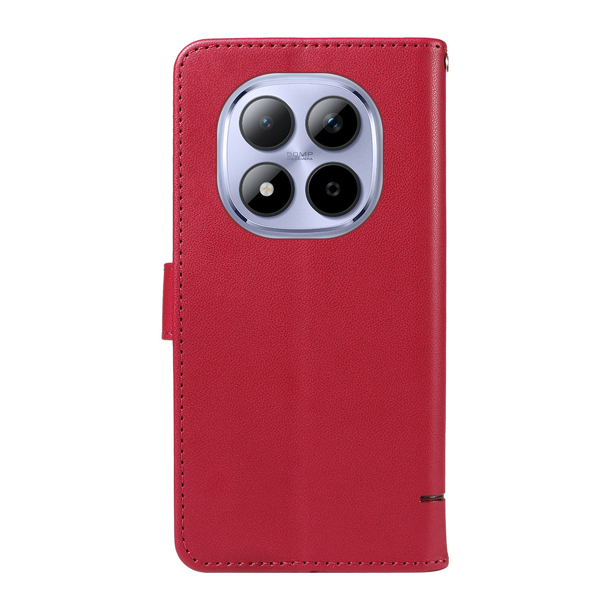 For Xiaomi Redmi Note 15 Pro 5G (Global) Case Cat Pattern Imprint Leather Phone Cover with Wrist Strap - Red