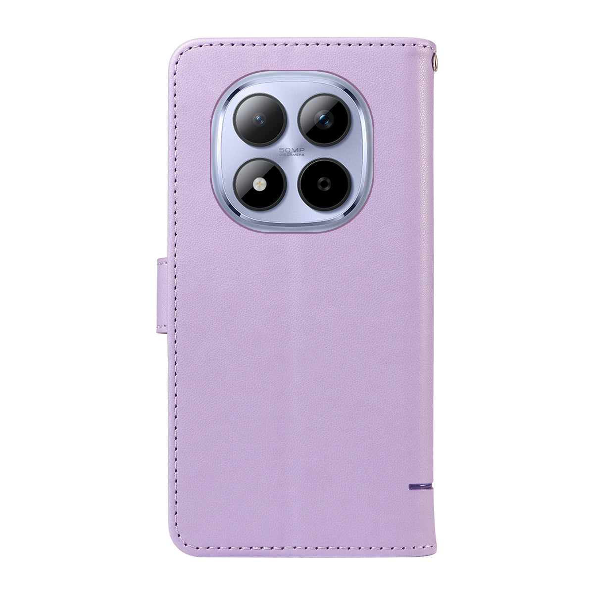 For Xiaomi Redmi Note 15 Pro 5G (Global) Case Cat Pattern Imprint Leather Phone Cover with Wrist Strap - Purple