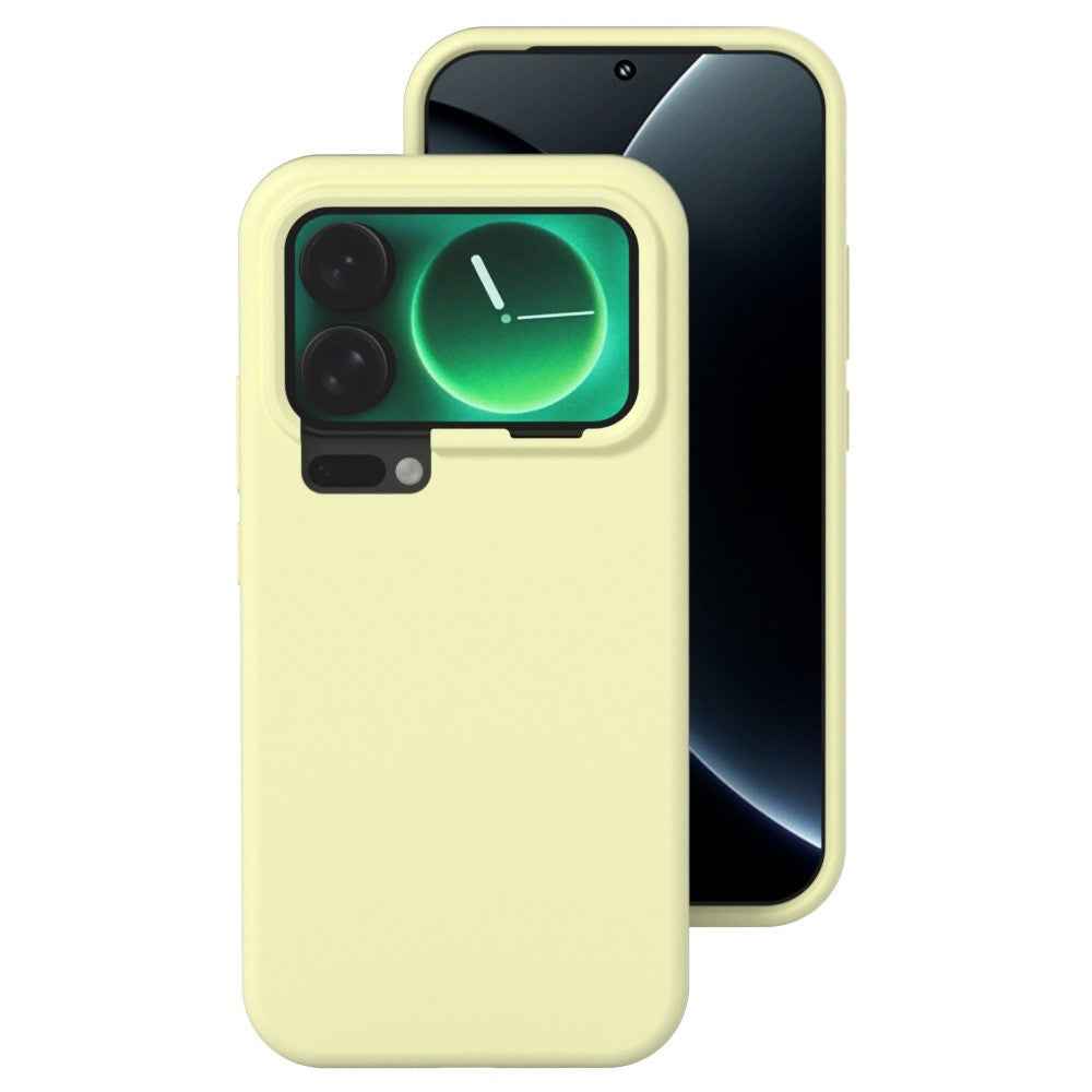 For Xiaomi 17 Pro Liquid Silicone Phone Case Skin-Friendly Shockproof Protective Back Cover - Cream Yellow