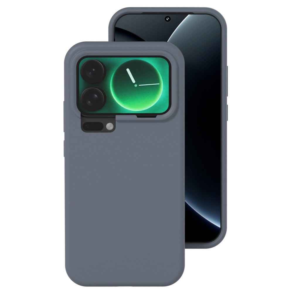 For Xiaomi 17 Pro Liquid Silicone Phone Case Skin-Friendly Shockproof Protective Back Cover - Dark Grey