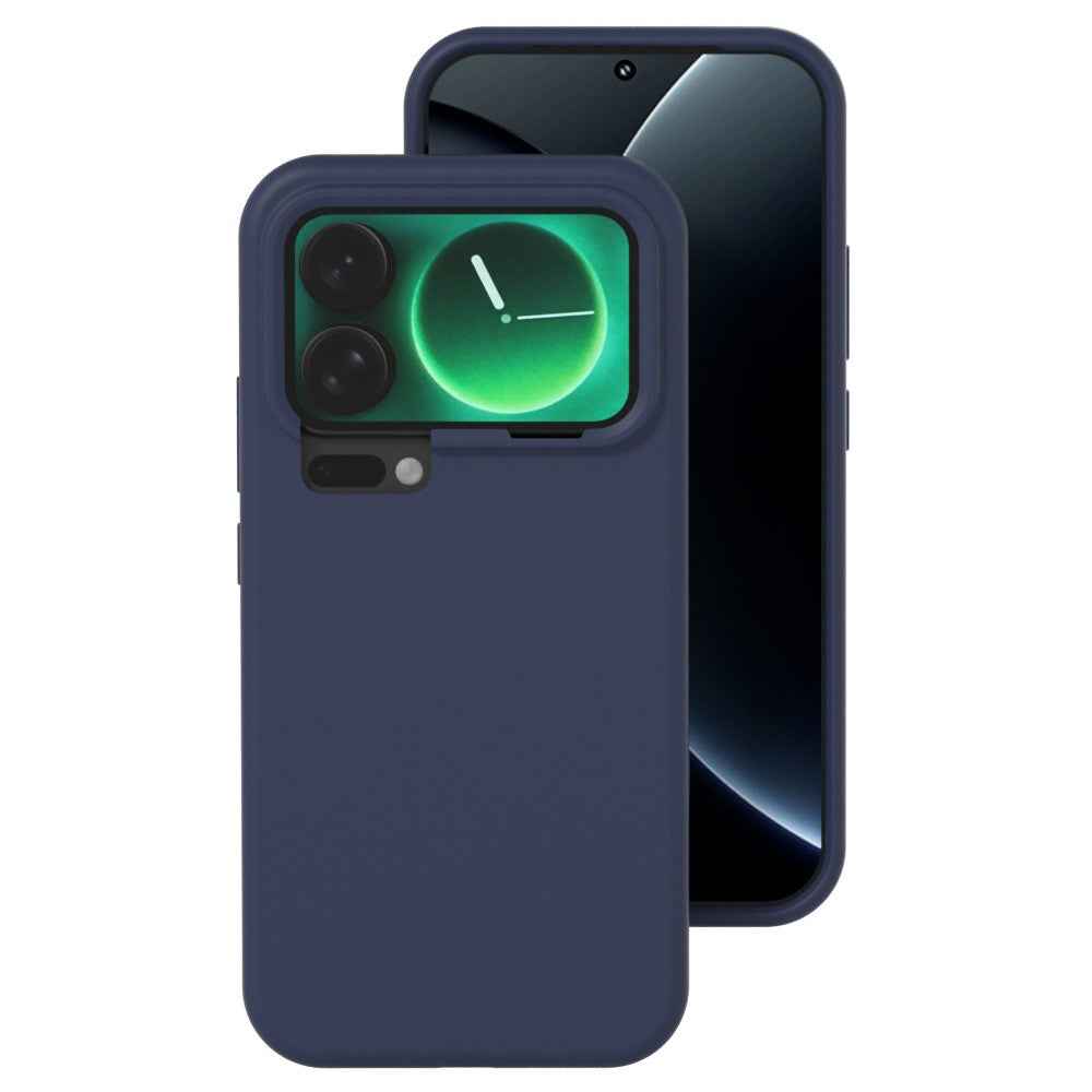 For Xiaomi 17 Pro Liquid Silicone Phone Case Skin-Friendly Shockproof Protective Back Cover - Midnight Blue