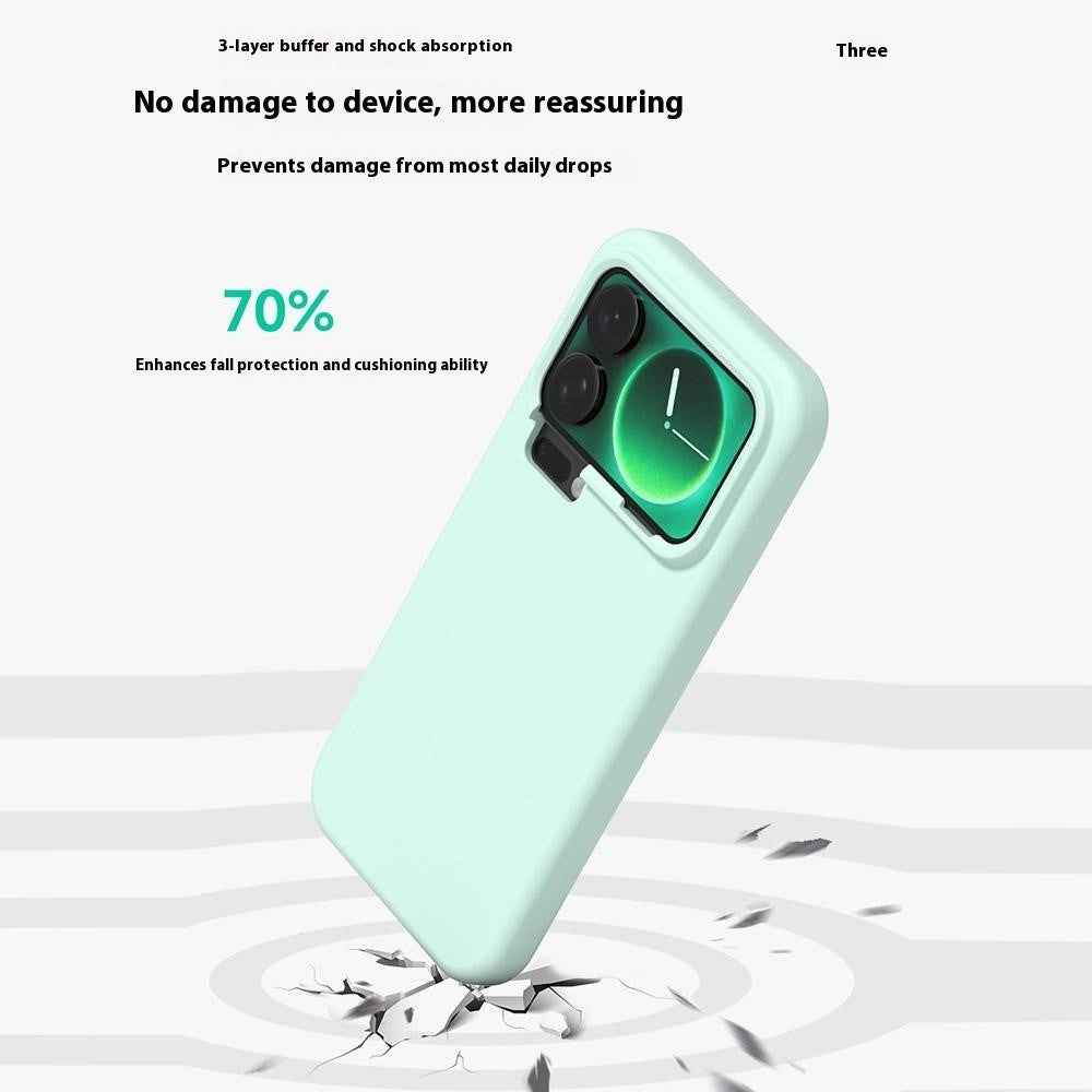 For Xiaomi 17 Pro Liquid Silicone Phone Case Skin-Friendly Shockproof Protective Back Cover - Midnight Blue