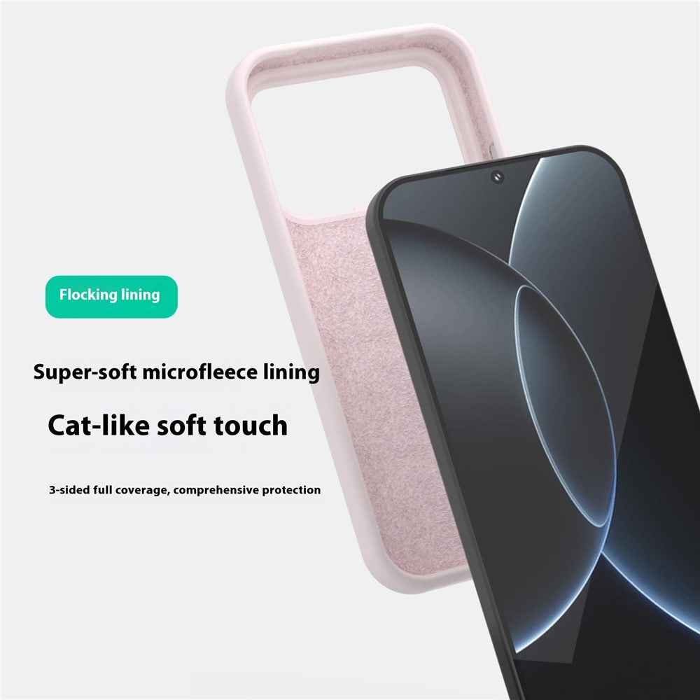 For Xiaomi 17 Pro Liquid Silicone Phone Case Skin-Friendly Shockproof Protective Back Cover - Midnight Blue