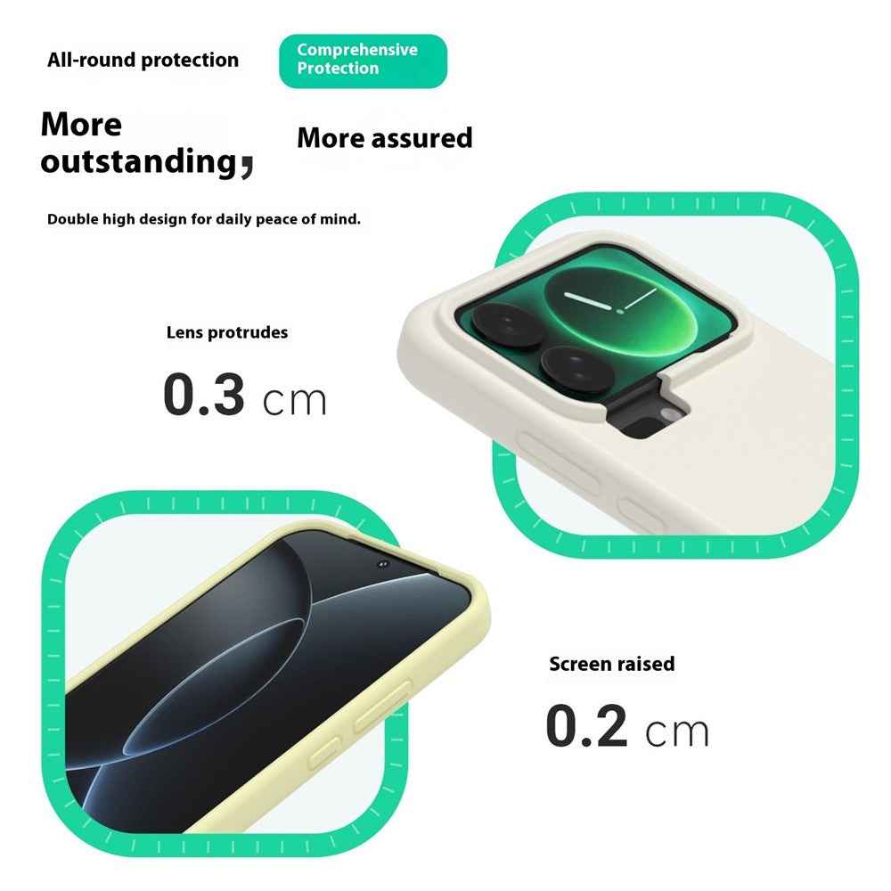For Xiaomi 17 Pro Liquid Silicone Phone Case Skin-Friendly Shockproof Protective Back Cover - Midnight Blue