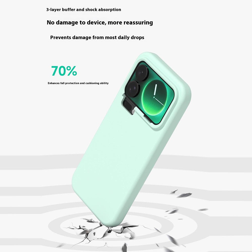 For Xiaomi 17 Pro Max Liquid Silicone Phone Case Skin-Friendly Shockproof Protective Back Cover - Red