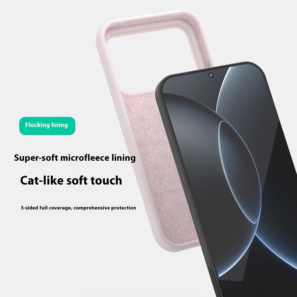 For Xiaomi 17 Pro Max Liquid Silicone Phone Case Skin-Friendly Shockproof Protective Back Cover - Dark Grey