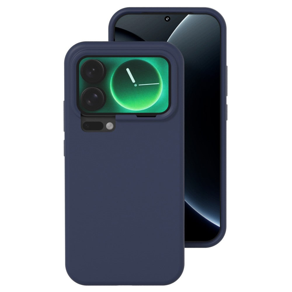 For Xiaomi 17 Pro Max Liquid Silicone Phone Case Skin-Friendly Shockproof Protective Back Cover - Midnight Blue