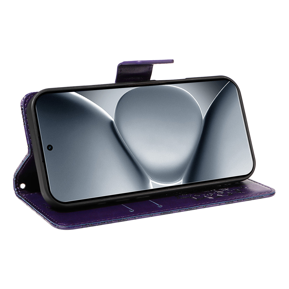 For Xiaomi Poco M8 Pro 5G / Redmi Note 15 Pro+ 5G (Global) Leather Wallet Case Sunflower Imprinted Phone Cover - Purple