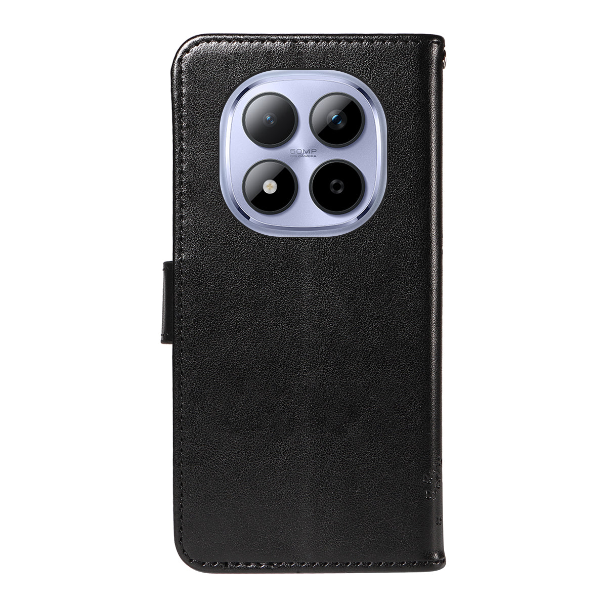 For Xiaomi Redmi Note 15 Pro 5G (Global) Phone Case with Stand Cat Tree Pattern Leather Wallet Mobile Cover -  Black