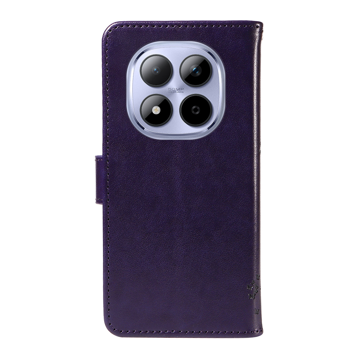 For Xiaomi Redmi Note 15 Pro 5G (Global) Phone Case with Stand Cat Tree Pattern Leather Wallet Mobile Cover - Purple