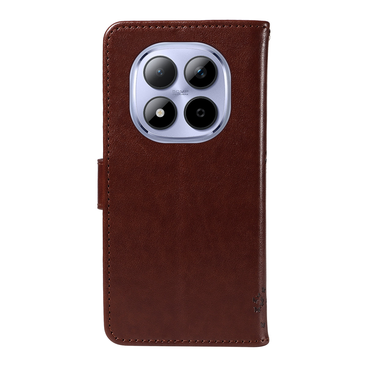 For Xiaomi Redmi Note 15 Pro 5G (Global) Phone Case with Stand Cat Tree Pattern Leather Wallet Mobile Cover - Coffee