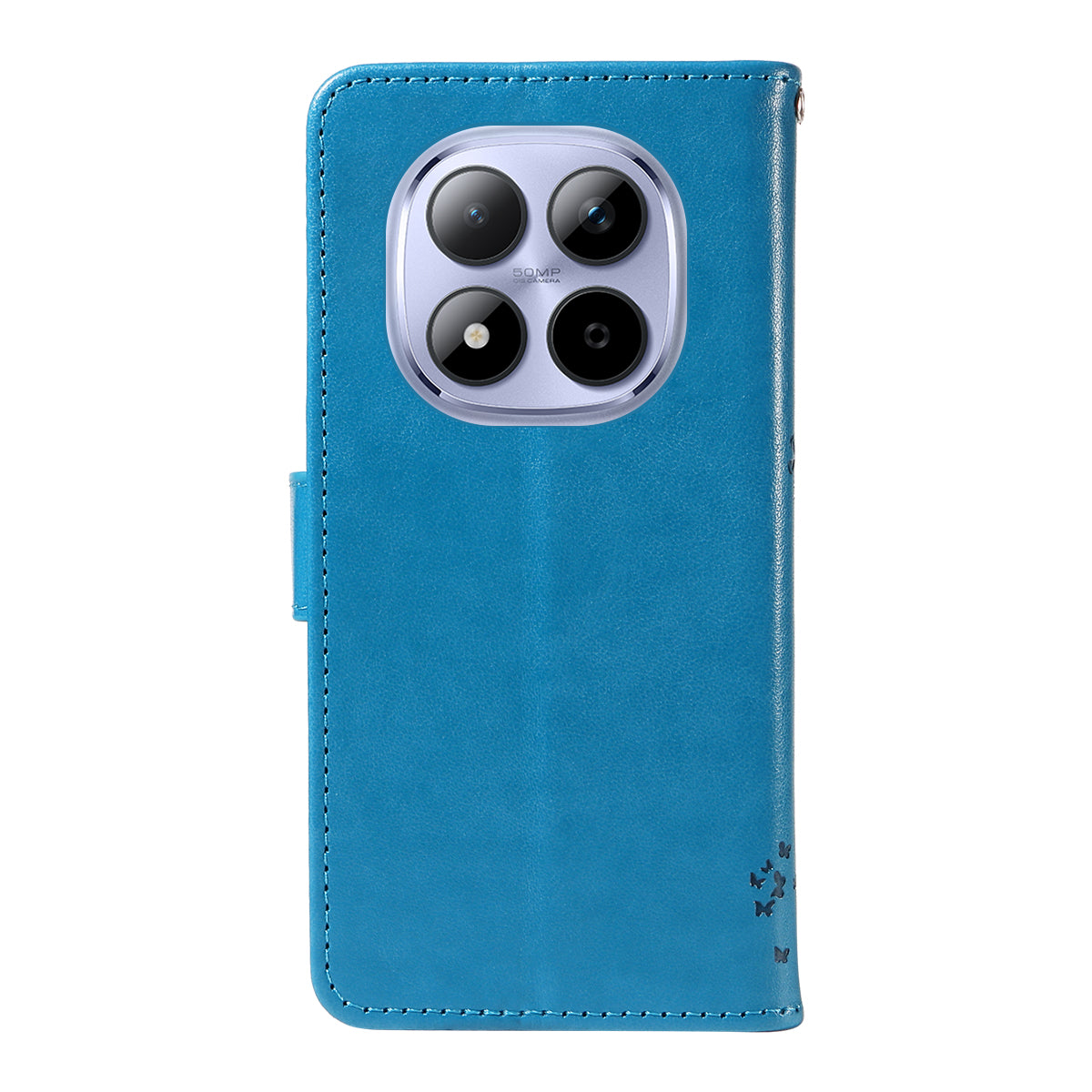 For Xiaomi Redmi Note 15 Pro 5G (Global) Phone Case with Stand Cat Tree Pattern Leather Wallet Mobile Cover - Blue