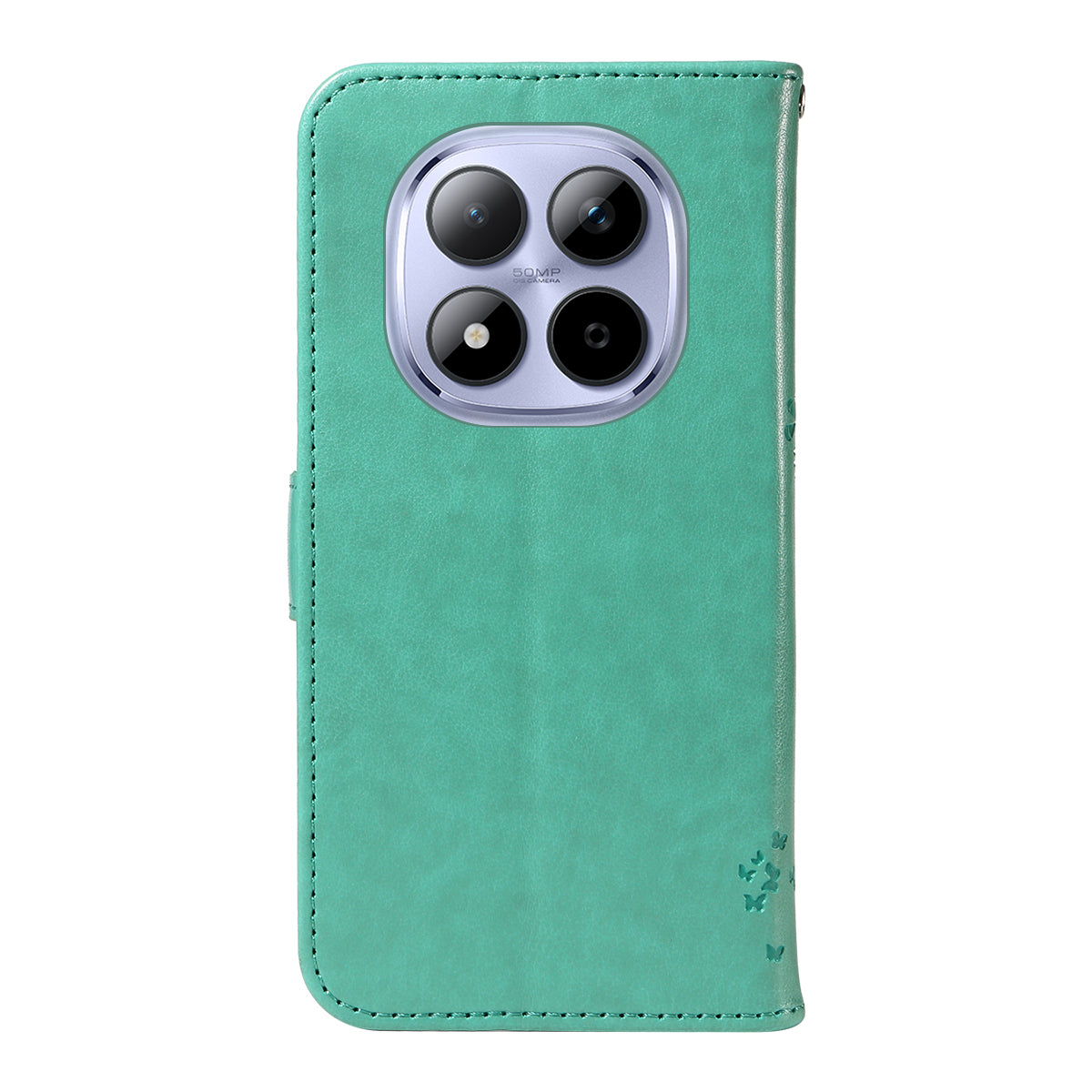 For Xiaomi Redmi Note 15 Pro 5G (Global) Phone Case with Stand Cat Tree Pattern Leather Wallet Mobile Cover - Green