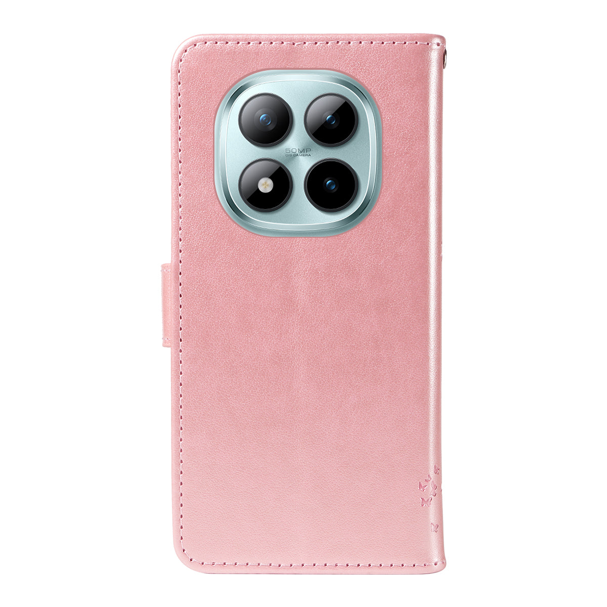 For Xiaomi Poco M8 Pro 5G / Redmi Note 15 Pro+ 5G (Global) Phone Case with Stand Cat Tree Pattern Leather Wallet Mobile Cover - Rose Gold