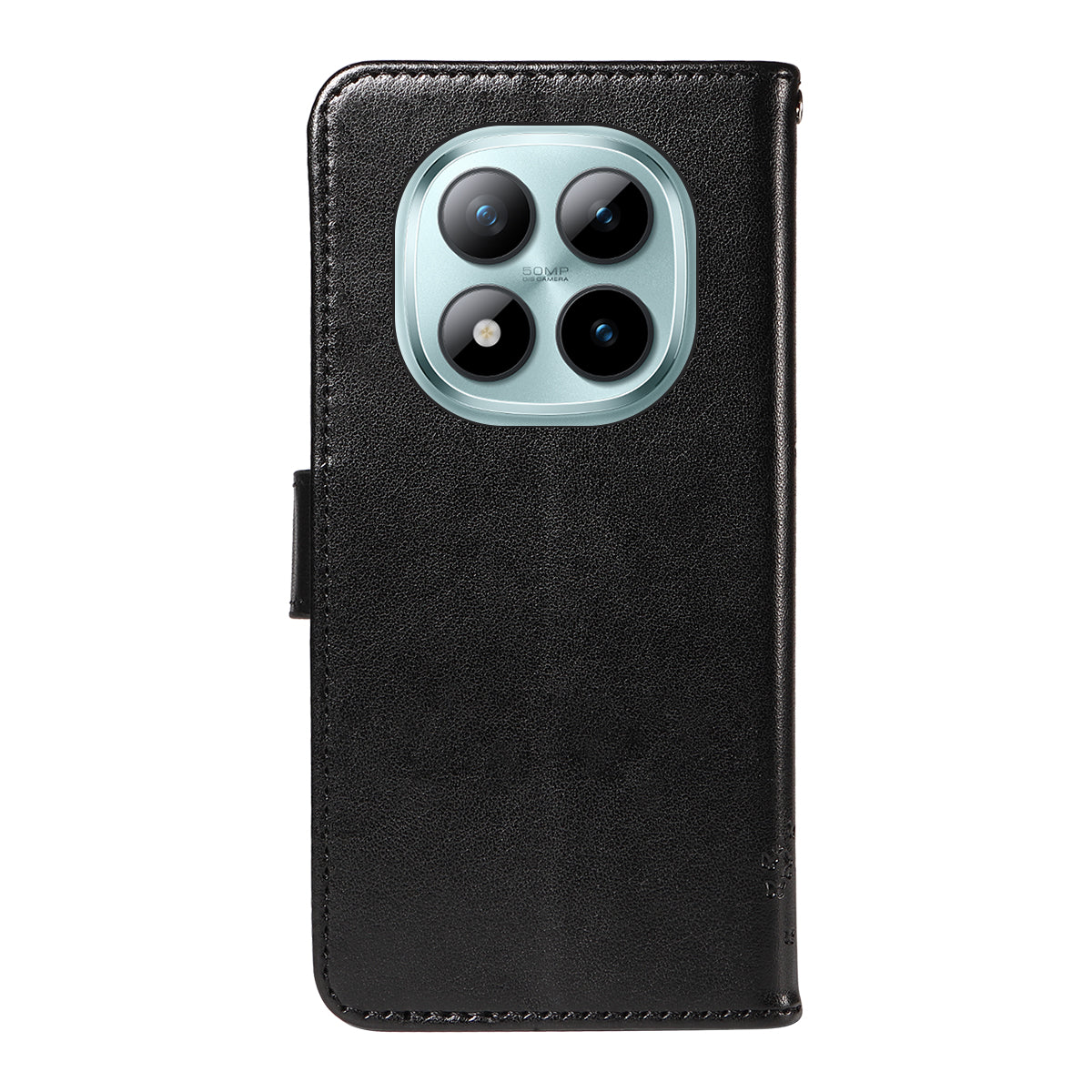 For Xiaomi Poco M8 Pro 5G / Redmi Note 15 Pro+ 5G (Global) Phone Case with Stand Cat Tree Pattern Leather Wallet Mobile Cover -  Black
