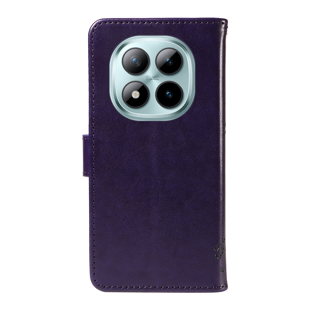 For Xiaomi Poco M8 Pro 5G / Redmi Note 15 Pro+ 5G (Global) Phone Case with Stand Cat Tree Pattern Leather Wallet Mobile Cover - Purple