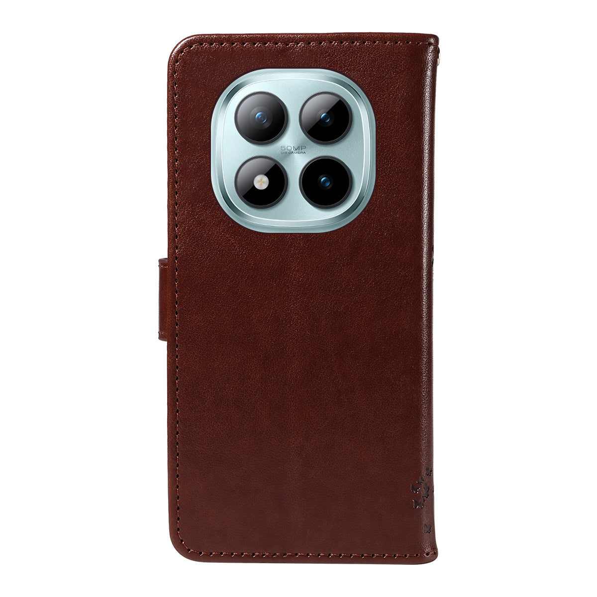 For Xiaomi Poco M8 Pro 5G / Redmi Note 15 Pro+ 5G (Global) Phone Case with Stand Cat Tree Pattern Leather Wallet Mobile Cover - Coffee