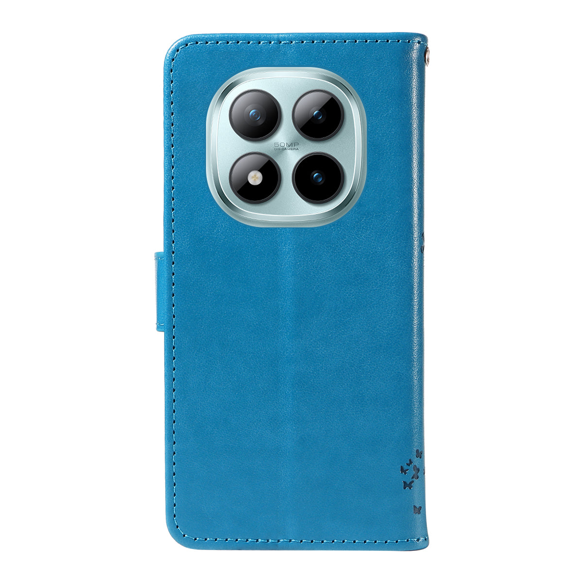 For Xiaomi Poco M8 Pro 5G / Redmi Note 15 Pro+ 5G (Global) Phone Case with Stand Cat Tree Pattern Leather Wallet Mobile Cover - Blue