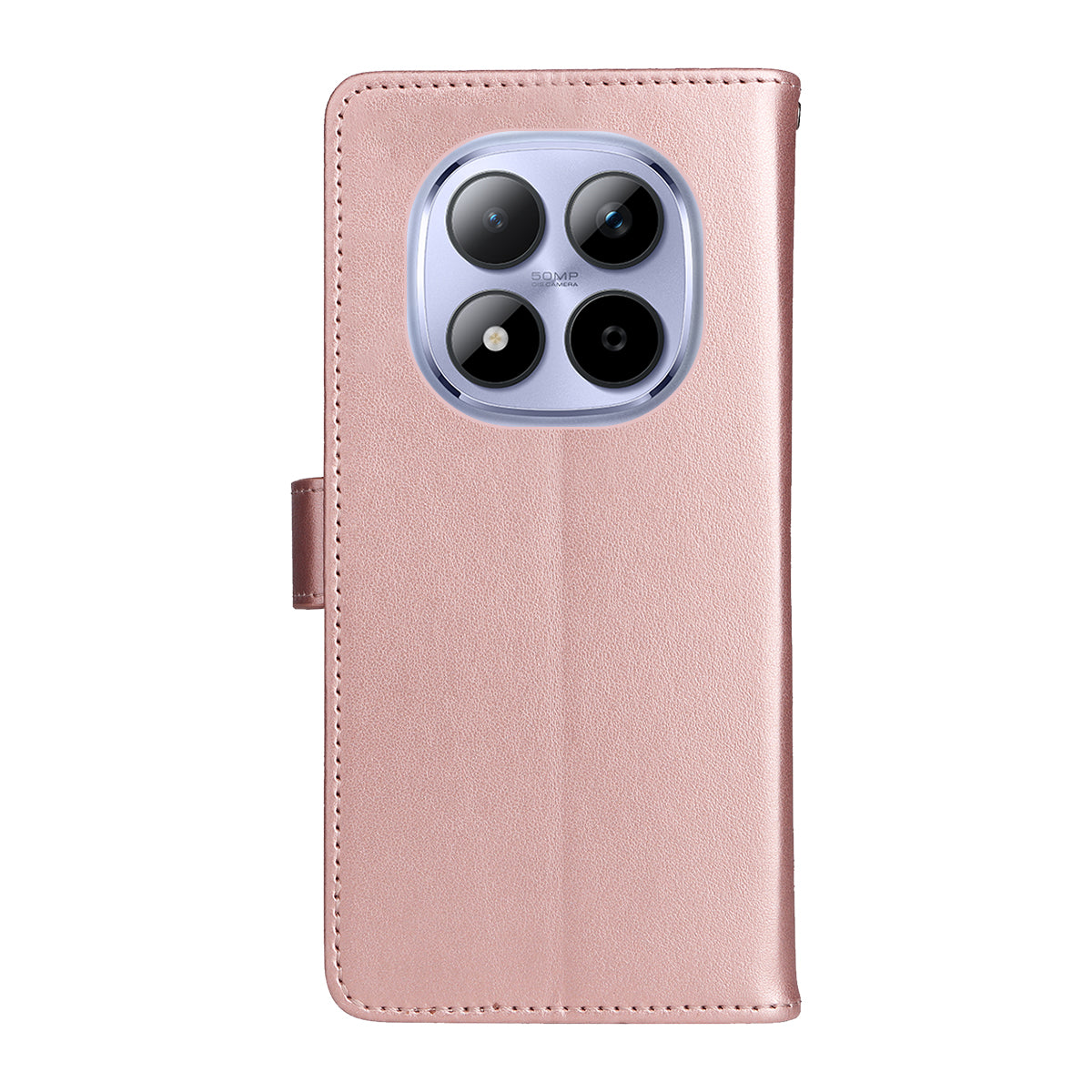 For Xiaomi Redmi Note 15 Pro 5G (Global) Leather Wallet Case Cat Bee Pattern Phone Cover Stand - Rose Gold