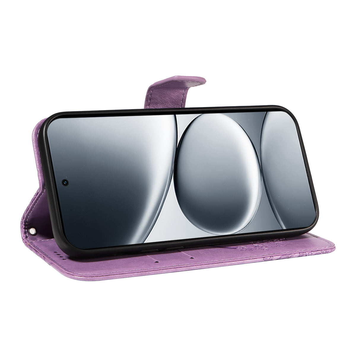 For Xiaomi Redmi Note 15 Pro 5G (Global) Case Butterfly Pattern PU Leather Folio Flip Phone Cover -  Light Purple