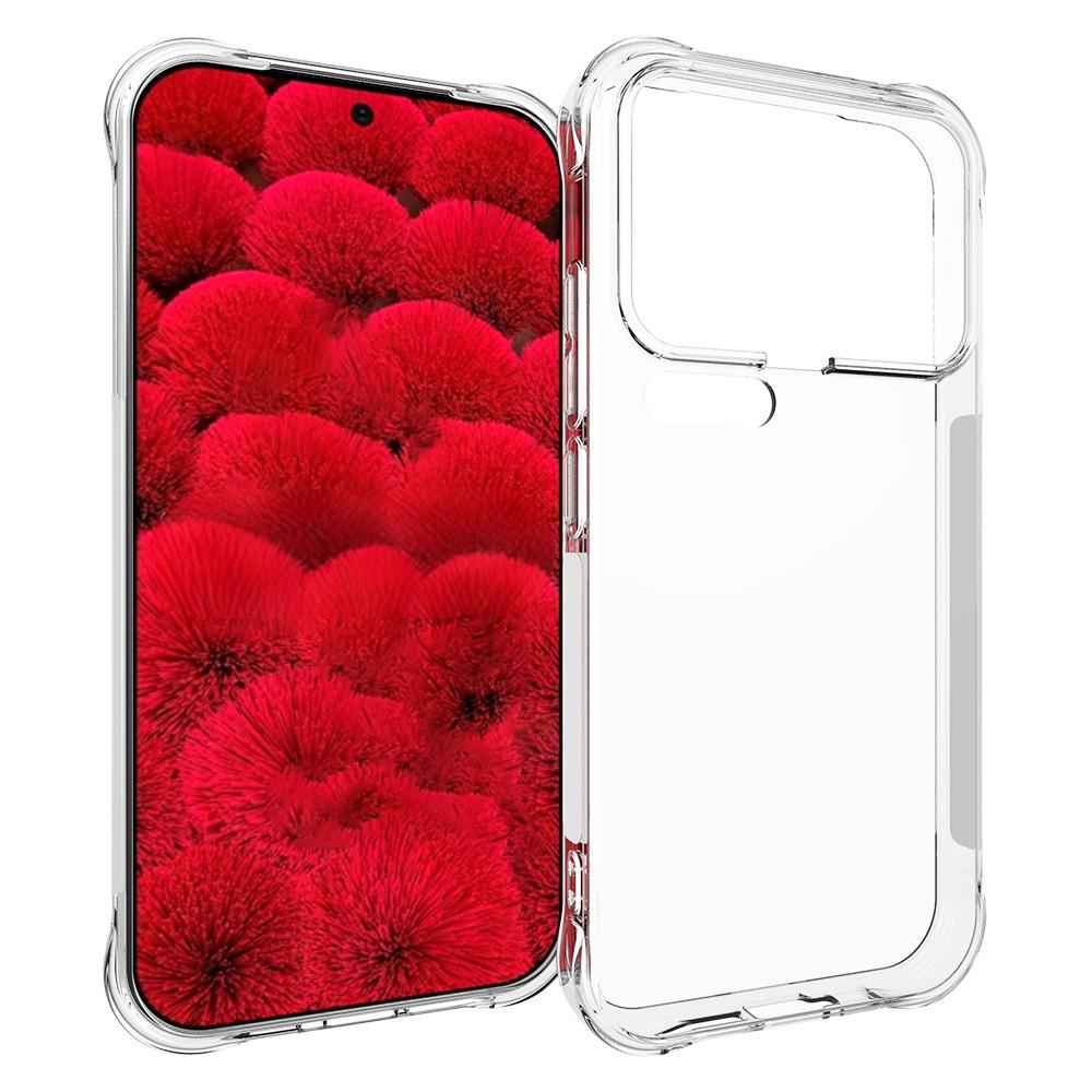 For Xiaomi 17 Pro Back Cover WANLONFENG TM Series 2.0mm Clear TPU Phone Case (Big Lens Hole) - Transparent