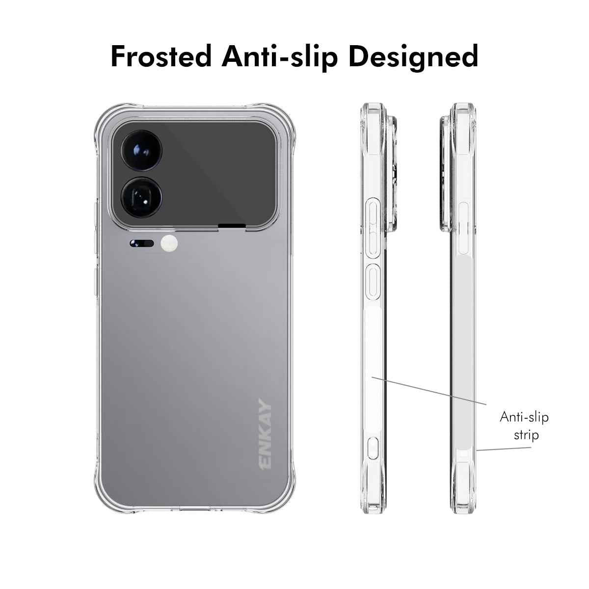 For Xiaomi 17 Pro Clear Phone Case ENKAY HAT PRINCE Shockproof Anti-slip TPU Cover - Transparent