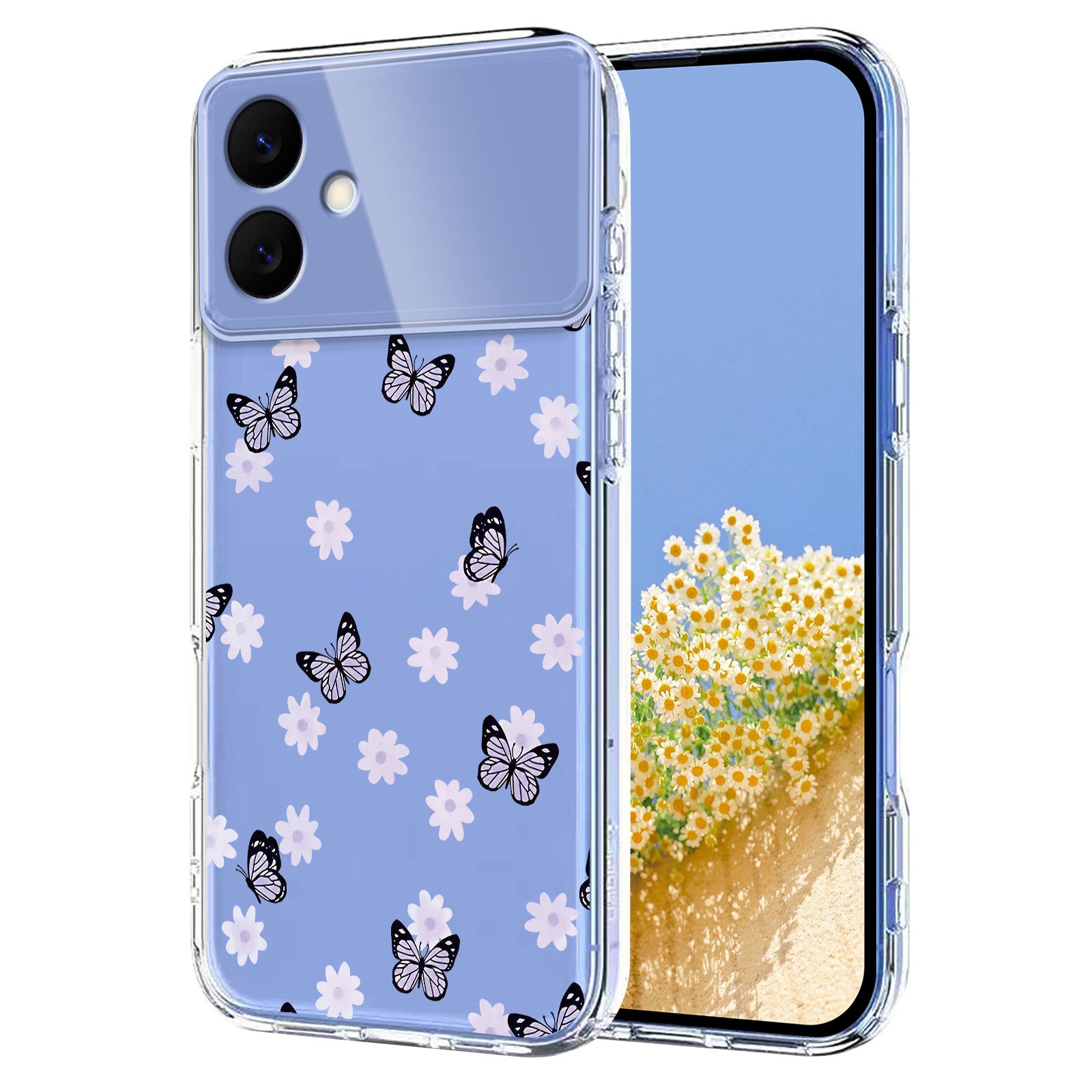 For-Samsung-Galaxy-S26-Edge-Case-Butterfly-Floral-Pattern-Printing-TPU-Phone-Back-Cover-Butterflies