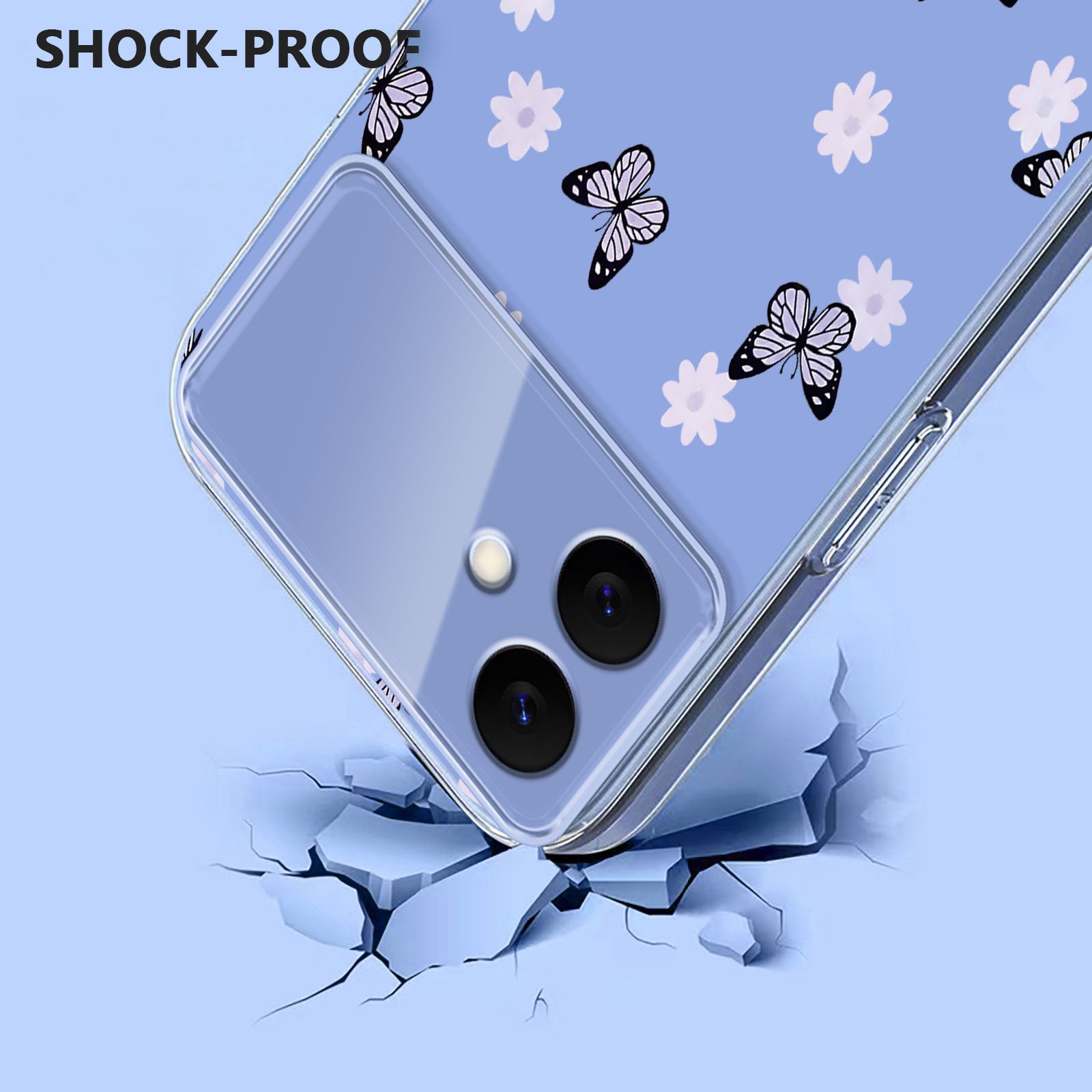 For-Samsung-Galaxy-S26-Edge-Case-Butterfly-Floral-Pattern-Printing-TPU-Phone-Back-Cover-Butterflies