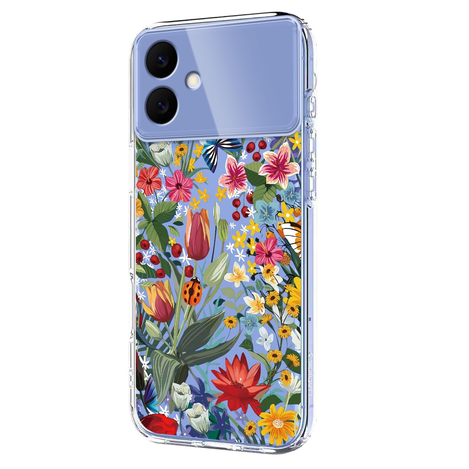 For-Samsung-Galaxy-S26-Edge-Case-Butterfly-Floral-Pattern-Printing-TPU-Phone-Back-Cover-Lilies