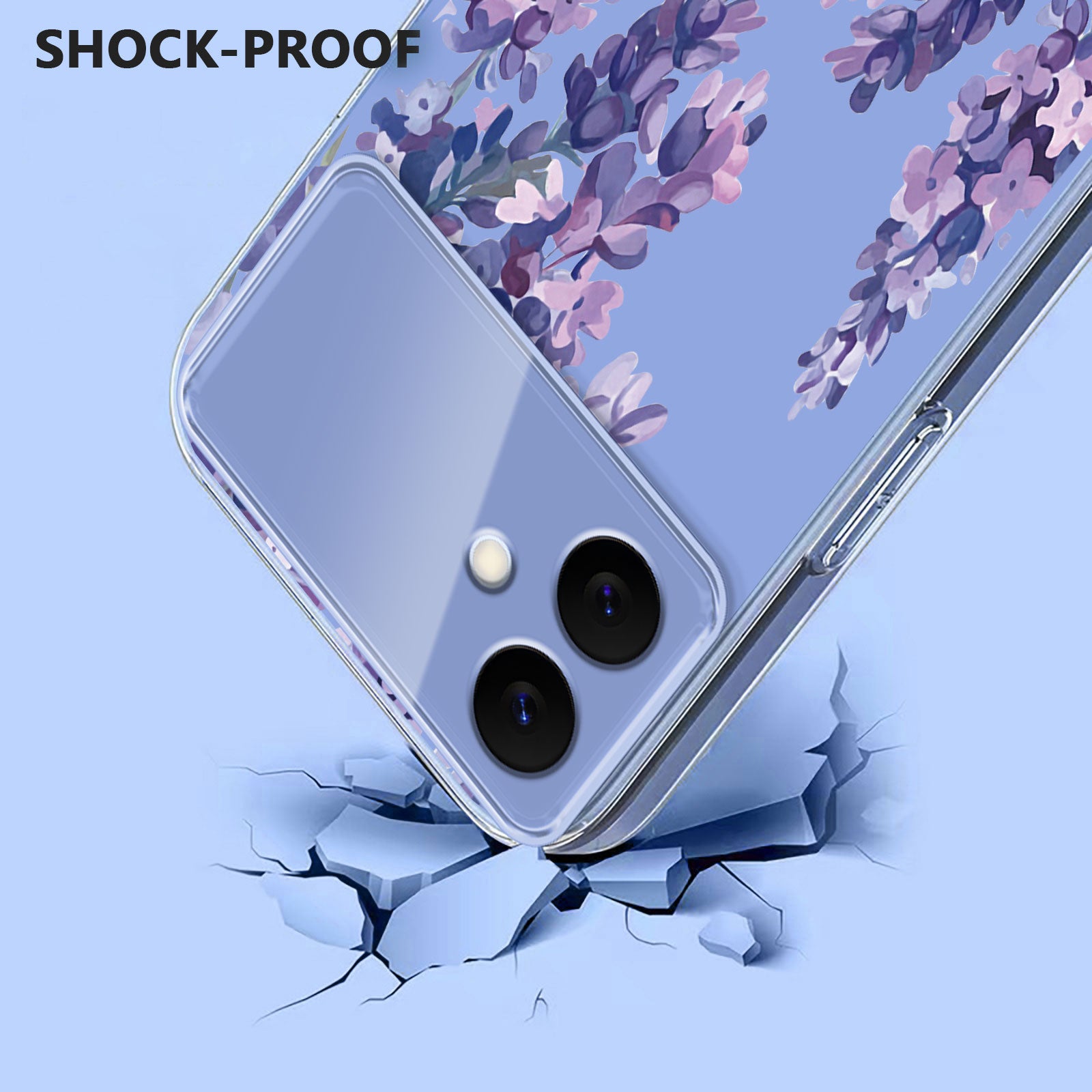 For-Samsung-Galaxy-S26-Edge-Case-Butterfly-Floral-Pattern-Printing-TPU-Phone-Back-Cover-Wisteria