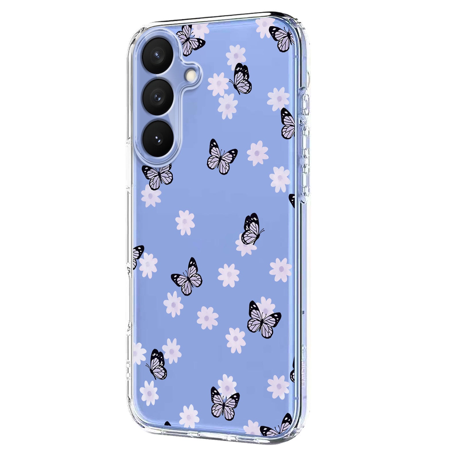 For-Samsung-Galaxy-S26-/-S26-Pro-Case-Butterfly-Floral-Pattern-Printing-TPU-Phone-Back-Cover-Butterflies
